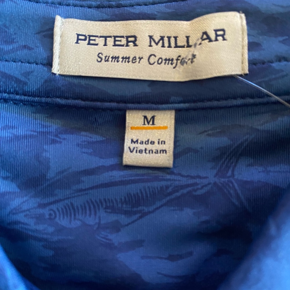Peter Millar Fish Camo Performance Polo NWT - Picture 10 of 13